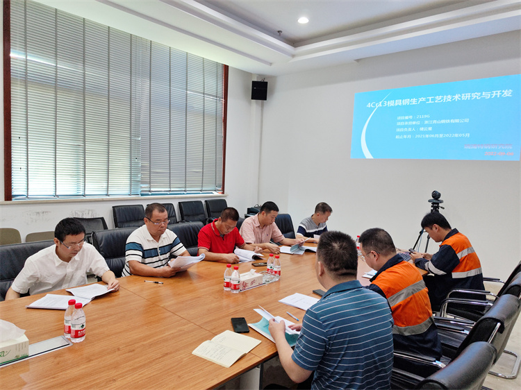 浙江91香蕉视频顺利通过青田县科技计划《4Cr13模具钢棒材工艺技术研究与开发》项目验收